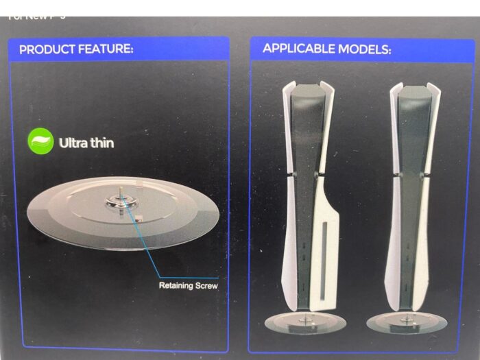 Soporte vertical de repuesto con tornillo para PS5/ PS5 SLI - Imagen 3
