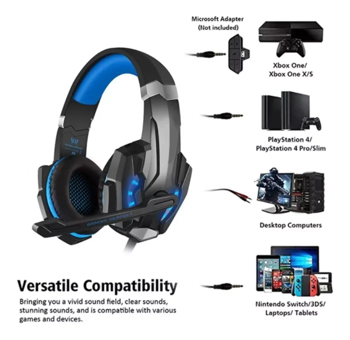Audifono para game con luz - Imagen 8