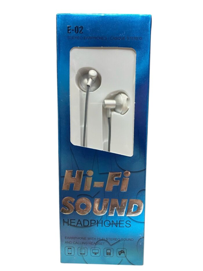 Audífonos Auxiliar 3.5 mm/ E-02 HI-FI SOUND