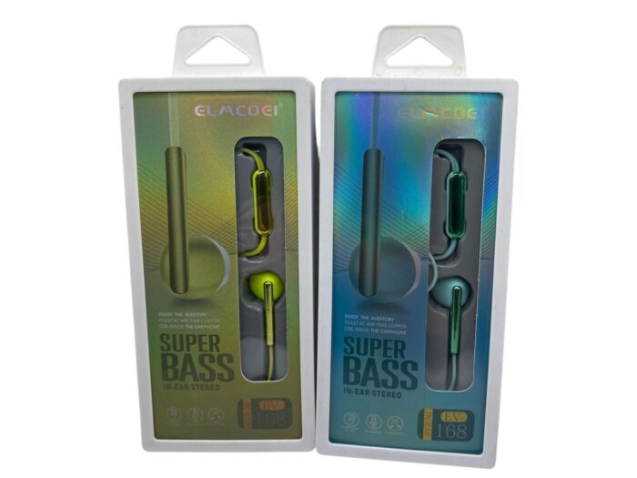 AUDÍFONOS CON CABLE AUXILIAR SÚPER BASS EV-168
