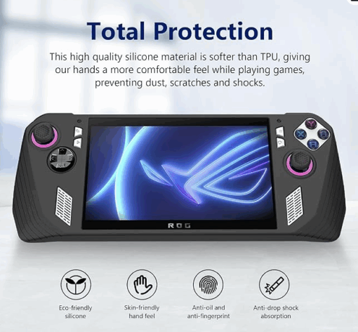 Funda GIOPUEY para ASUS ROG Ally, material flexible de silicona - Imagen 7