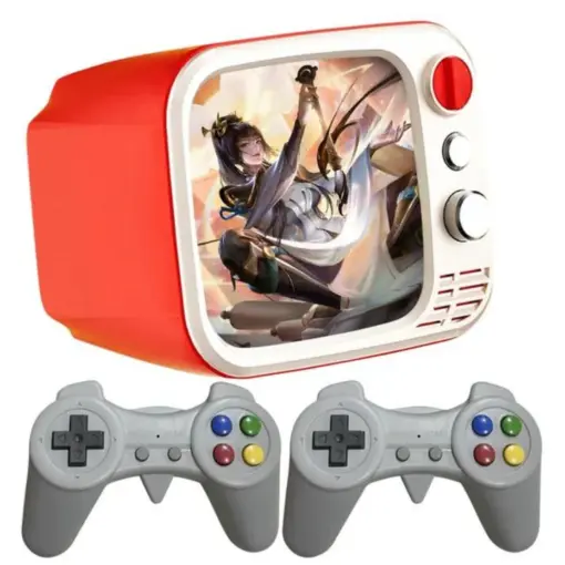 Consola De Juegos Retro Con Dos Controles H7 - Imagen 3