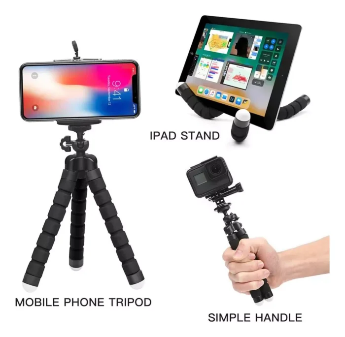 Trípodes, Trípode Para Teléfono Móvil, Cámara, Soporte Con C - Imagen 2