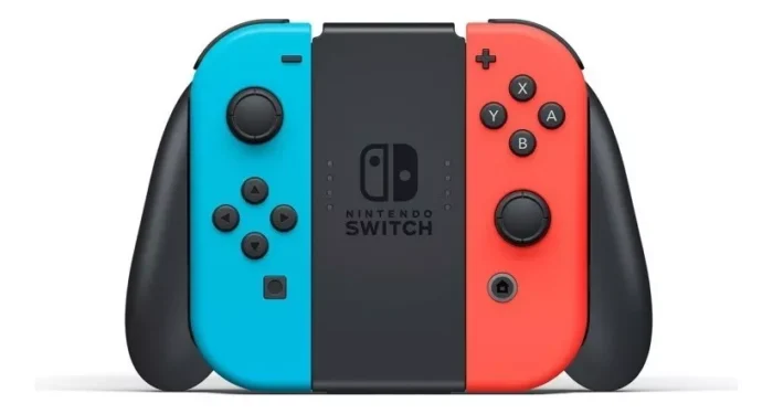 Control Joystick Inalámbrico Nintendo Switch Neon Red Blue Con Cuerdas