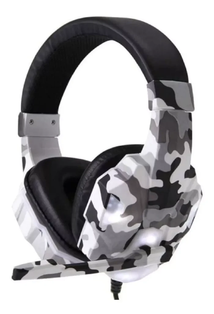 Audifono Gamer Led Gaming Militar Camuflaje - Imagen 4