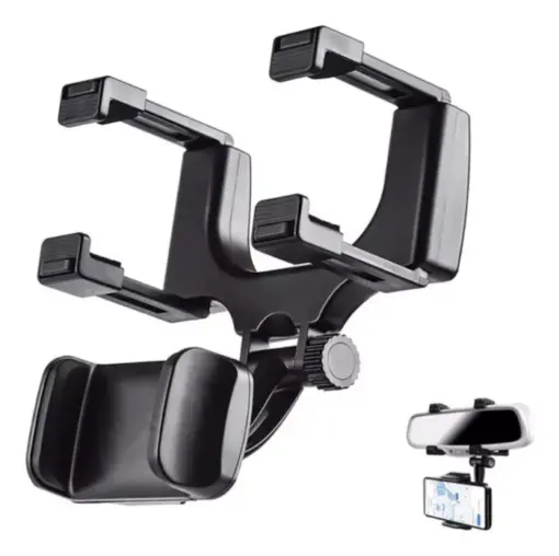 Soporte De Celular Para Espejo Retrovisor De Auto Con Rotac - Imagen 4