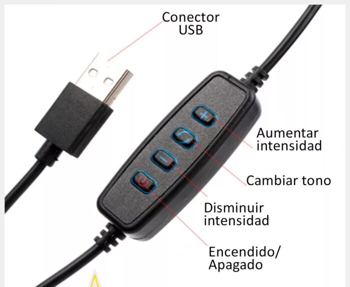 Aro Luz Led Trípode Multiposition Fill Light - Imagen 4