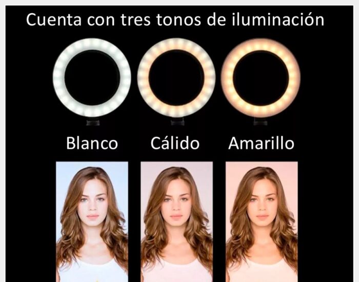 Aro Luz Led Trípode Multiposition Fill Light - Imagen 5