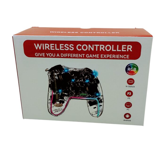Mando inalámbrico transparente para Nintendo Switch