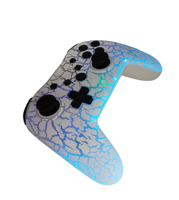 Mando inalámbrico blanco con luces para Nintendo Switch - Imagen 4