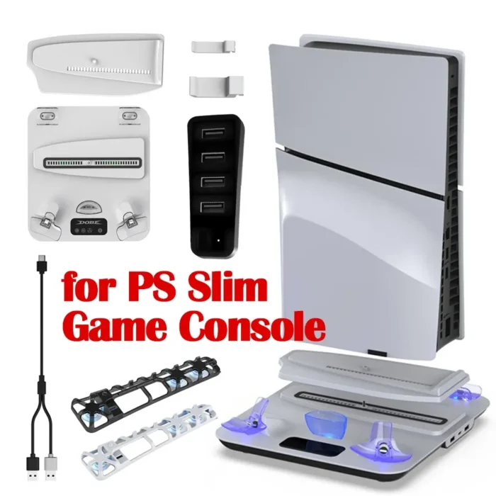 Cargando Dock Carger Base Auriculares Pastilla de enfriamiento para PS5/ PS5 SLIM/PS5 PRO - Imagen 4