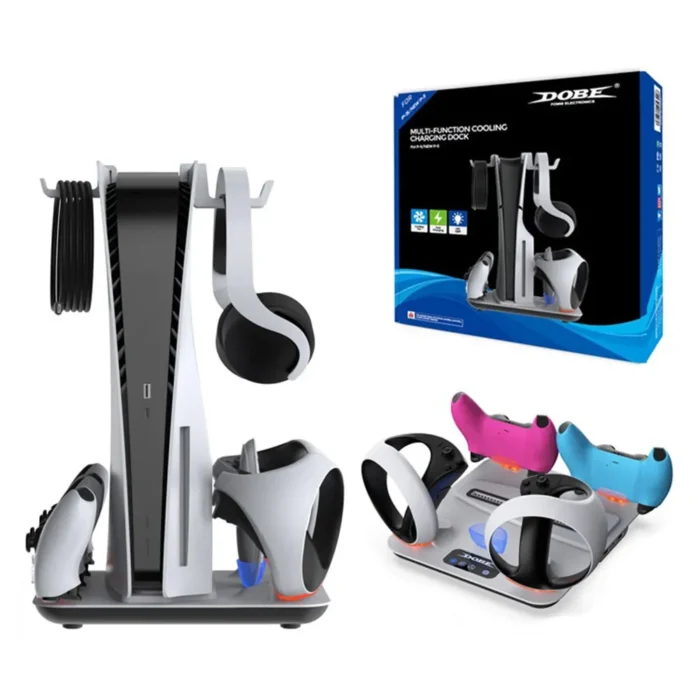 Cargando Dock Carger Base Auriculares Pastilla de enfriamiento para PS5/ PS5 SLIM/PS5 PRO