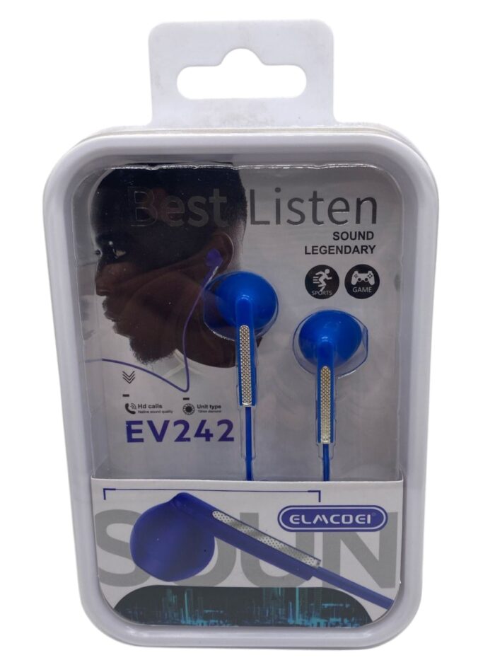AUDÍFONOS CON CABLE AUXILIAR / BEST LISTEN EV242 - Imagen 2