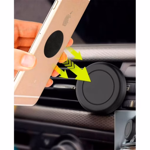 Soporte Magnetico Celular Gancho Rejilla Ventilación Auto Iman - Imagen 4