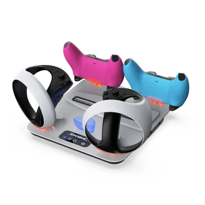 Cargando Dock Carger Base Auriculares Pastilla de enfriamiento para PS5/ PS5 SLIM/PS5 PRO - Imagen 3