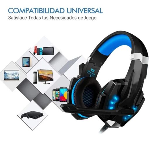 Audifono para game con luz - Imagen 10