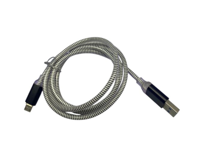Cable de datos trenzado USB A V8 carga rapida - Imagen 2