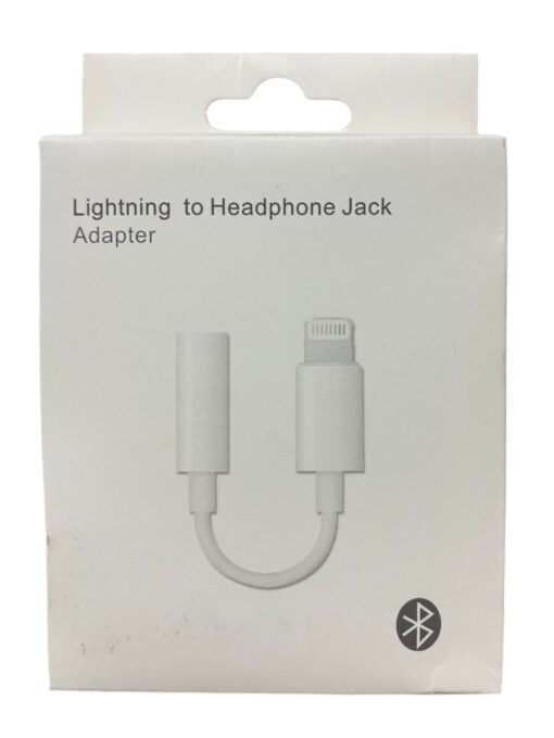 Adaptador Auricular Compatible Con iPhone Lightning A 3.5mm Color Blanco
