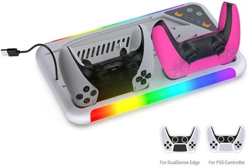 Soporte de refrigeración con base de carga de doble driver para PS5/PS5 Slim/PS5PRO - Imagen 3
