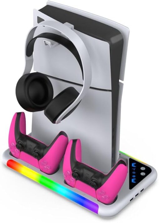 Soporte de refrigeración con base de carga de doble driver para PS5/PS5 Slim/PS5PRO - Imagen 4