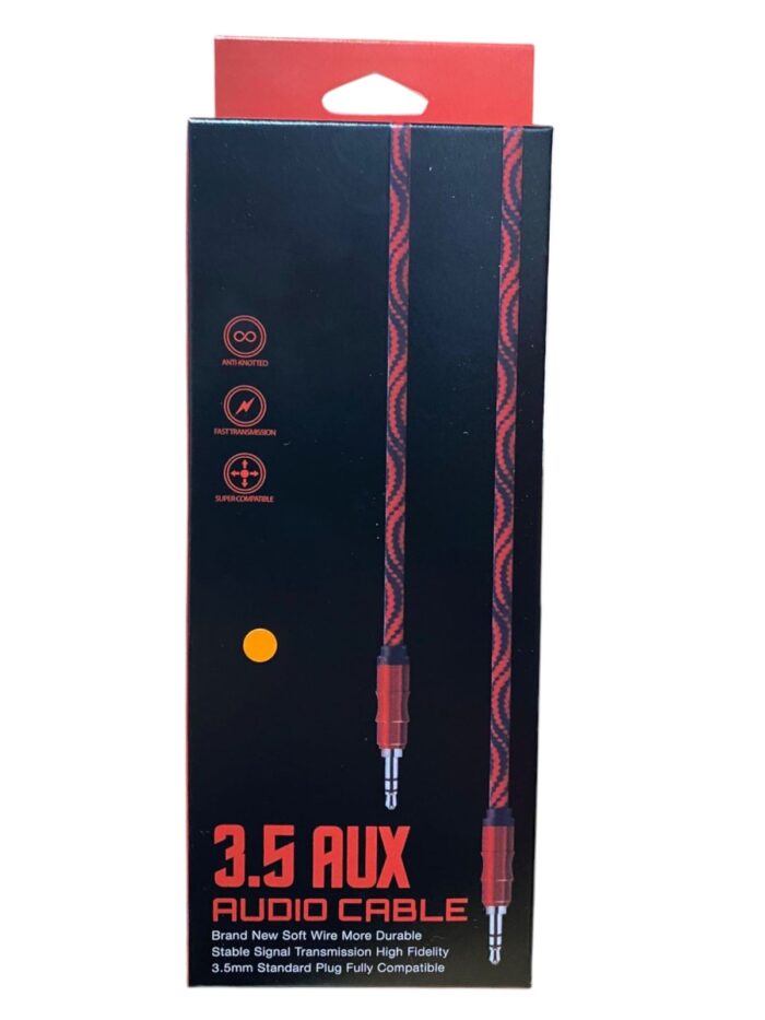 Cable Aux Cable Auxiliar Audio Sonido 3.5mm Plug 3Metros - Imagen 2