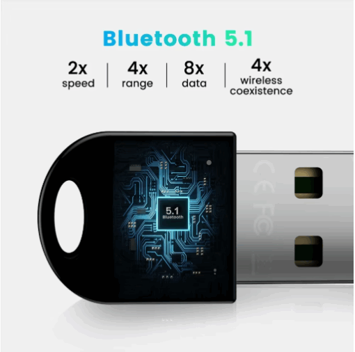 Adaptador Transmisor Receptor Bluetooth BT06B-5.1 Usb Notebook Pc - Imagen 6