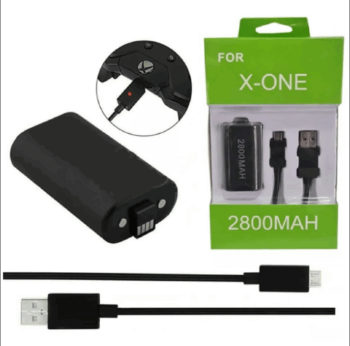 Batería Recargable Control Tipo Xbox One 2800 Mah Inalámbrica.