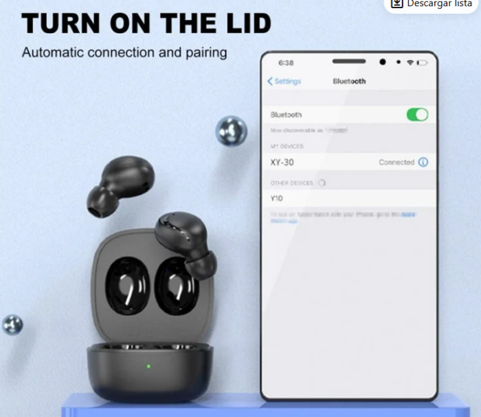 Auriculares Inalámbricos Estéreo Earbuds XY30 - Imagen 3