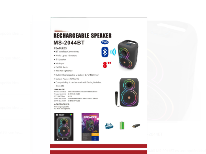 Parlante MS-2044BT - Imagen 2