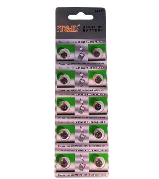 PILA BOTON PACK DE 10 , LR621 - 364 - G1 1,55V - Imagen 4