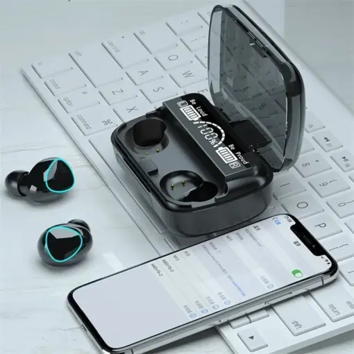 Auriculares inalámbricos Bluetooth V5.1 M10, color negro - Imagen 2