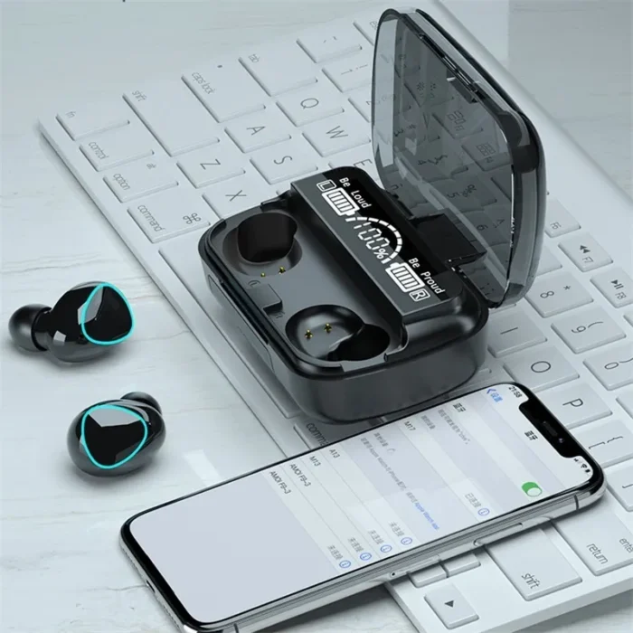 Auriculares inalámbricos Bluetooth V5.1 M10, color negro - Imagen 2