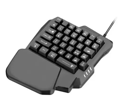 Teclado Gamer G280 de una mano, 35 teclas de membrana, Retro Iluminado - Imagen 2