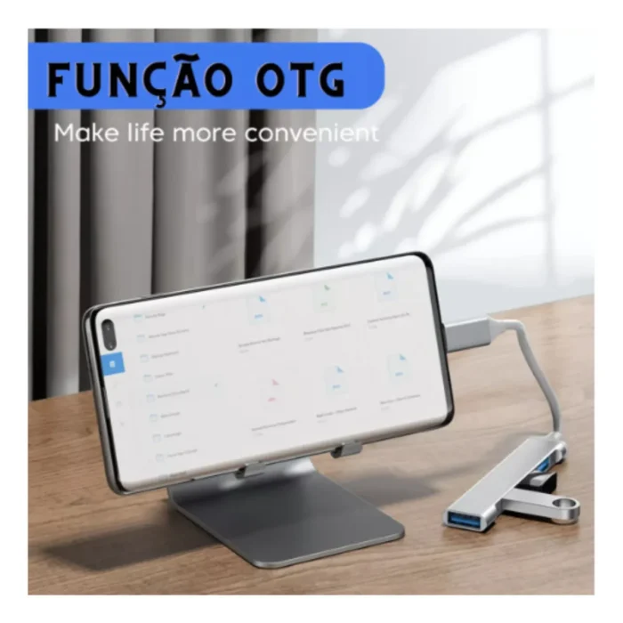 Adaptador Hub Usb 3.0 4 Puertos Para Macbook Notebook Tipo C - Imagen 3