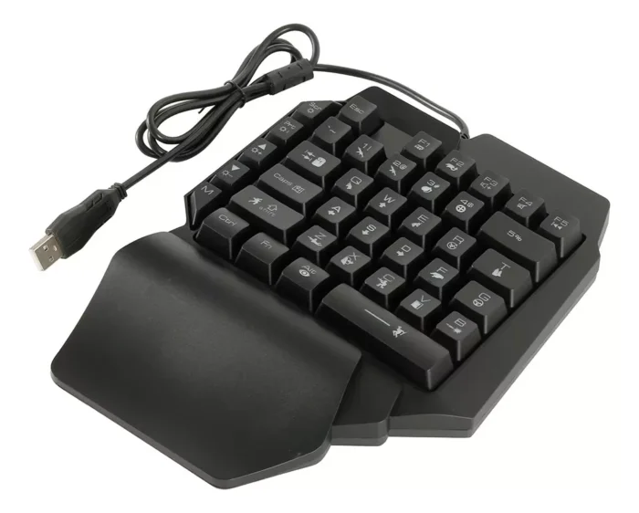 Teclado Gamer G280 de una mano, 35 teclas de membrana, Retro Iluminado - Imagen 3