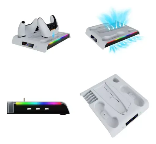 Cargador con Ventilador y Luz Azul - Imagen 2