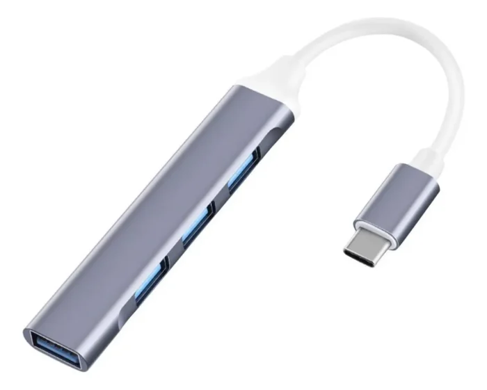Adaptador Hub Usb 3.0 4 Puertos Para Macbook Notebook Tipo C - Imagen 4