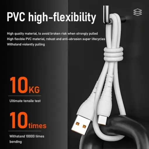 Cable De Datos 3a Carga Rápida Usb C Cable Tipo C - Imagen 2