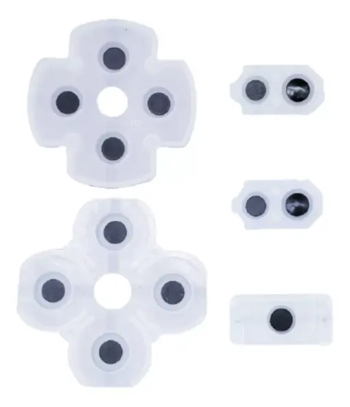 Set Gomas V5 Conductivas Botones Control Ps4 050 055 - Imagen 2