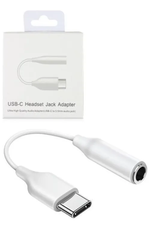 Adaptador Cable Tipo C A Aux De 3,5mm Audio