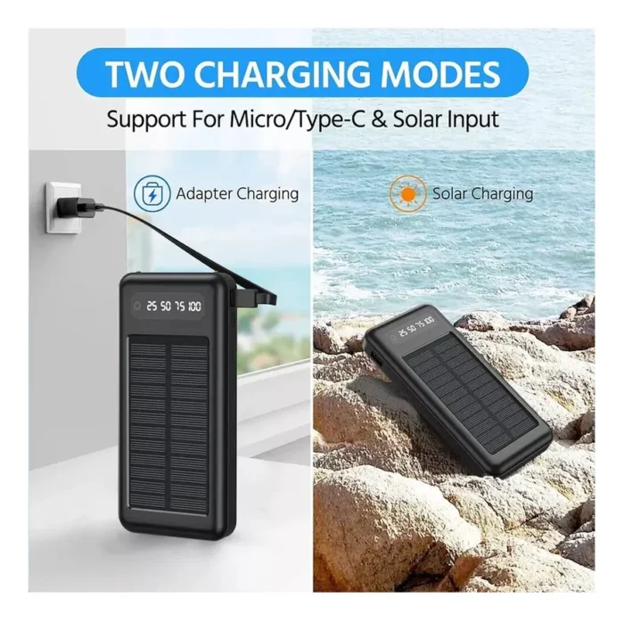 Batería Externa Solar Portable Power Bank 20000mah - Imagen 5