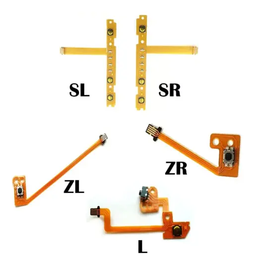 SL SR-botón de sincronización de luces LED, Cable flexible de repuesto para interruptor Joy Con original