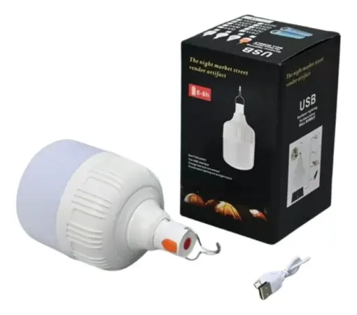 Foco Lampara Led Recargable 30w 2000 Lumenes Luz Fria - Imagen 3