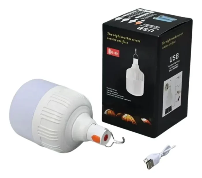 Foco Lampara Led Recargable 30w 2000 Lumenes Luz Fria - Imagen 3