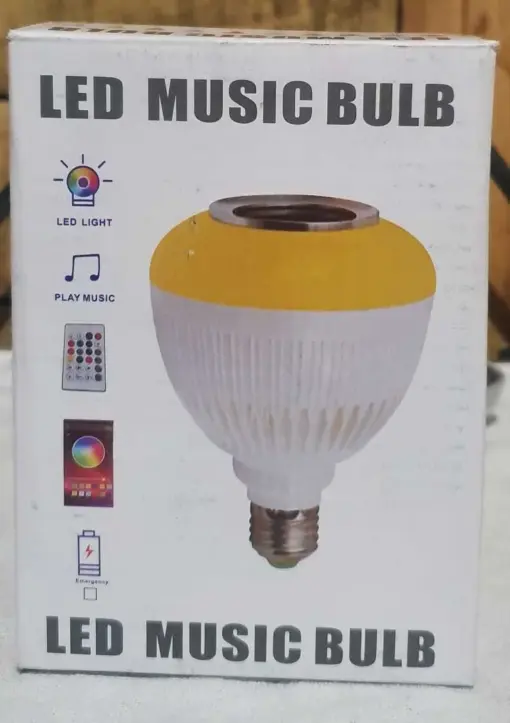 LÂMPADA MUSICAL CAIXA DE SOM BLUETOOTH LED + CONTROLE - Imagen 4