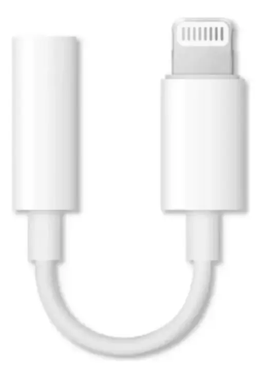 Adaptador Auricular Compatible Con iPhone Lightning A 3.5mm Color Blanco - Imagen 3