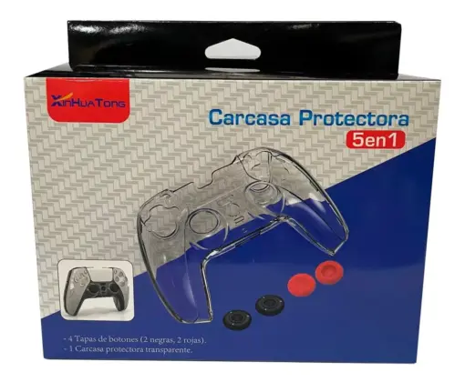 Carcasa transparente para controlador PS5