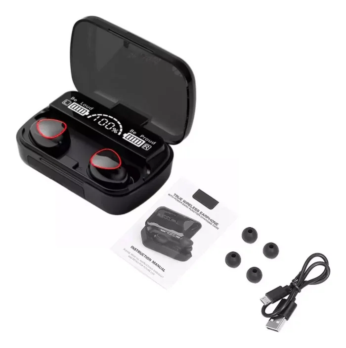 Auriculares inalámbricos Bluetooth V5.1 M10, color negro - Imagen 6