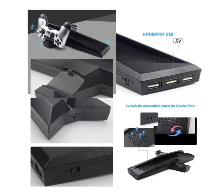 Base Cargador para PS4 y PS4 Slim - Imagen 6