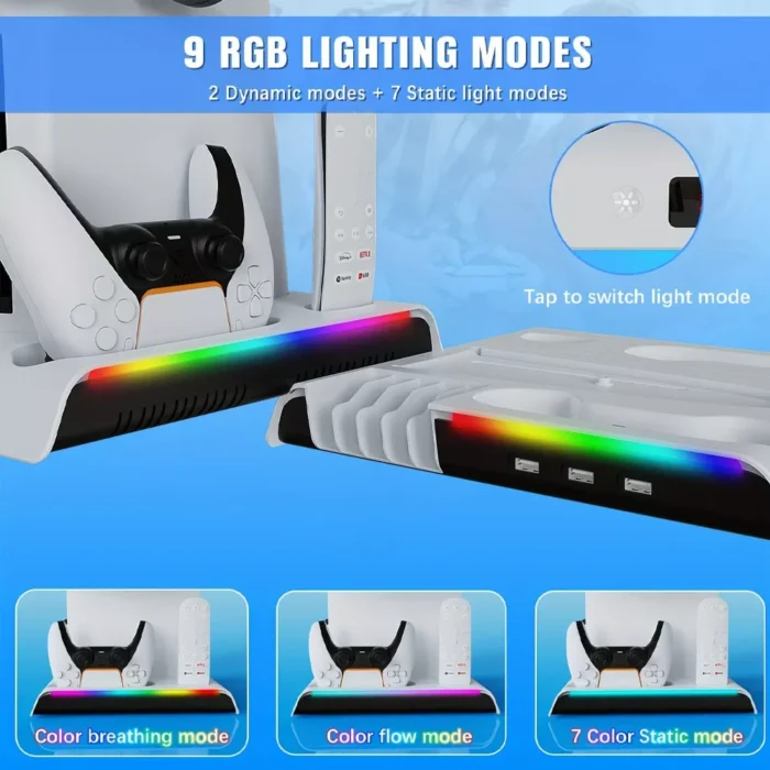 Cargador con Ventilador y Luz Azul - Imagen 6
